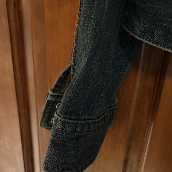 LOFT Dark Blue Denim Jacket - Picture 5 of 9